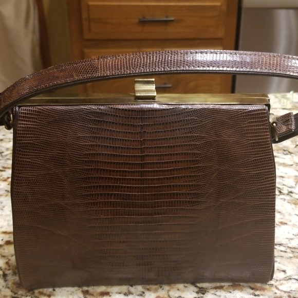 Vintage genuine reptile handbag - Picture 6 of 6
